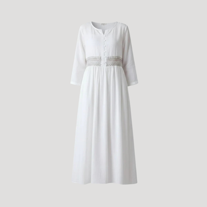 Women's Maxi Dress Long Sleeve Round Neck A Line Casual