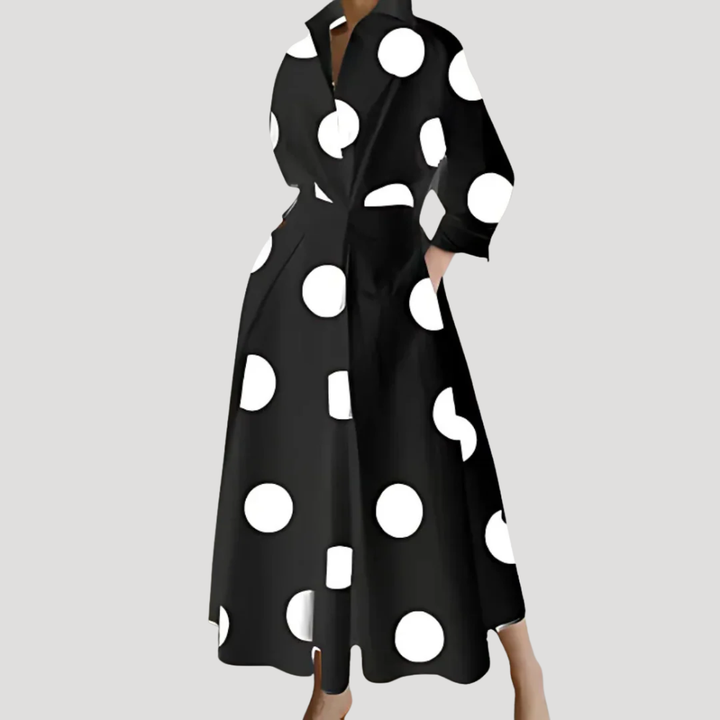 Women's Maxi Dress Wrap V Neck Casual