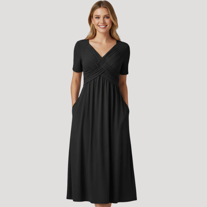 Women's Maxi Dress Wrap Dress V Neck A Line Summer