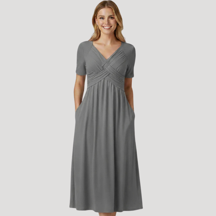 Women's Maxi Dress Wrap Dress V Neck A Line Summer
