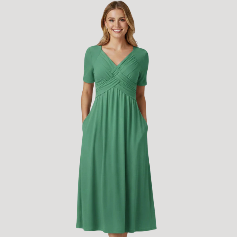 Women's Maxi Dress Wrap Dress V Neck A Line Summer