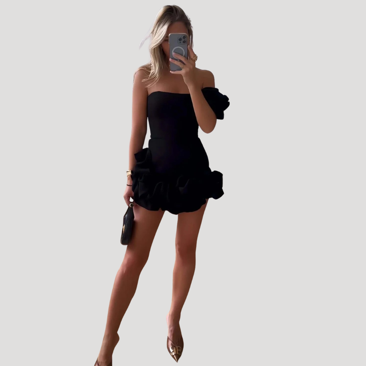 Women's Mini Dress Strapless Bodycon Party Cocktail