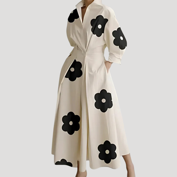 Women's Maxi Dress Wrap V Neck Casual
